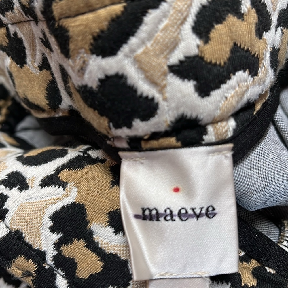 Anthropologie Maeve The Ettie Leopard Print Wide-Leg Pants New with Tags 29,27 - Picture 8 of 8